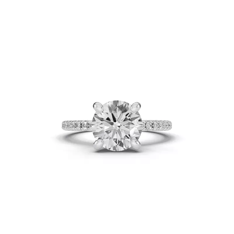 Tradition Hidden Halo Lab Pavé Engagement Ring (1/4ct. tw.)