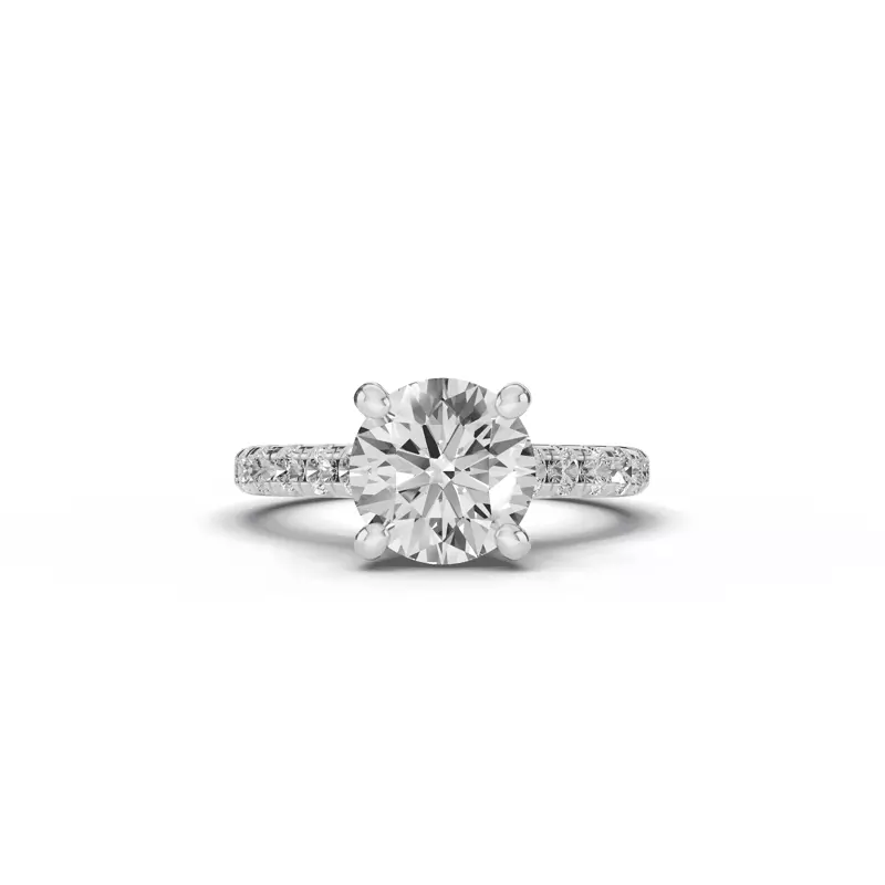 Tradition Pavé Lab Cathedral Engagement Ring (.45ct. tw.)