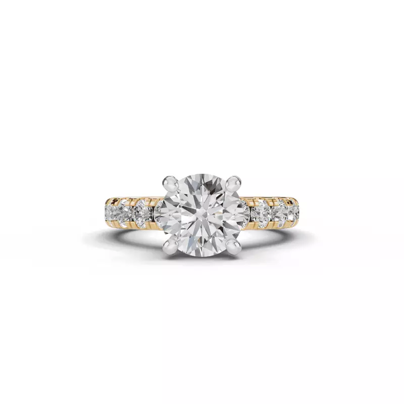 Tradition Pavé Lab Cathedral Engagement Ring (.90ct. tw.)