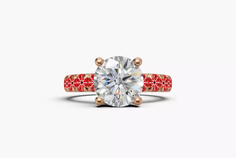 18K Yellow Gold Signature Hearts & Arrows Classic Hidden Halo Pavé Lab Engagement Ring (1.00ct. tw.)
