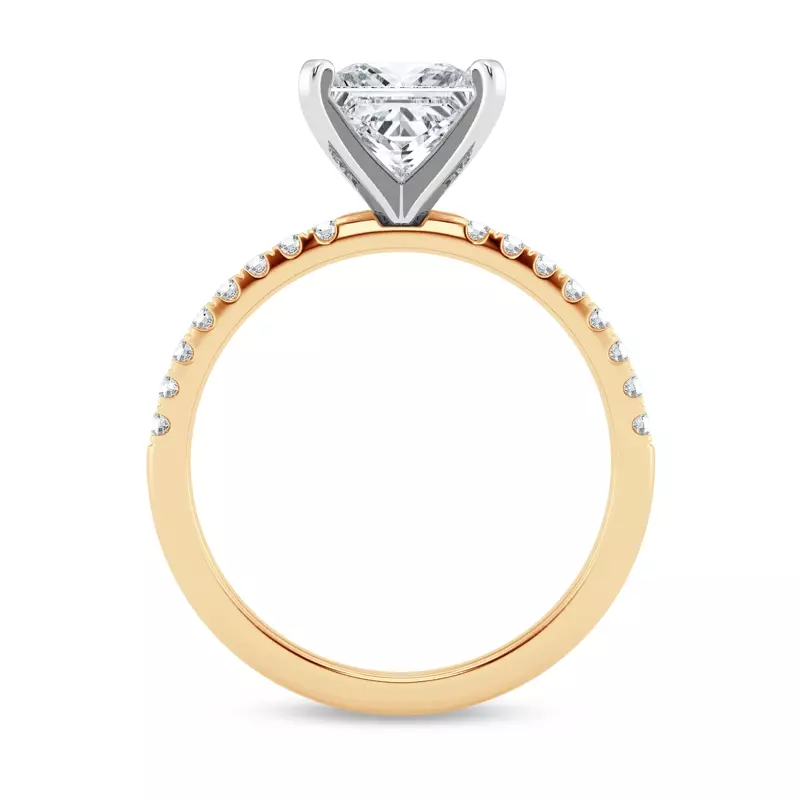 14K Yellow Gold Tradition Lab Pavé Engagement Ring (1/5ct tw.)