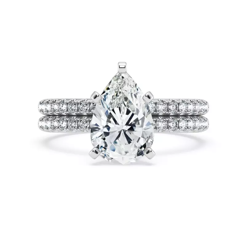 Platinum Tradition Lab Pavé Engagement Ring (1/5ct tw.)