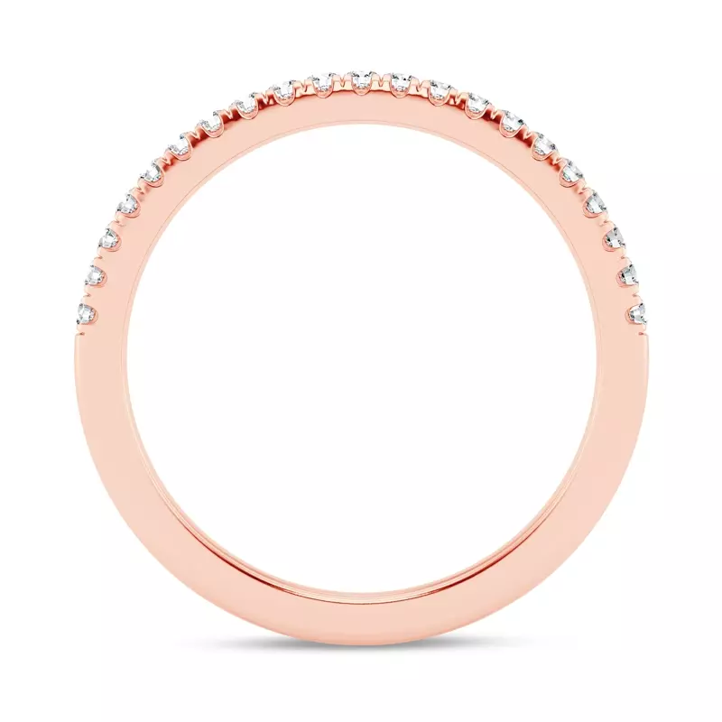 18K Rose Gold Tradition Pavé Lab Band