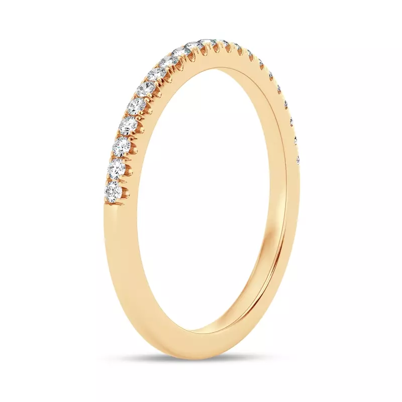 18K Yellow Gold Tradition Pavé Lab Band