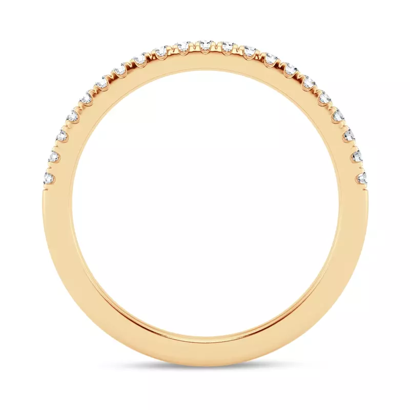 18K Yellow Gold Tradition Pavé Lab Band