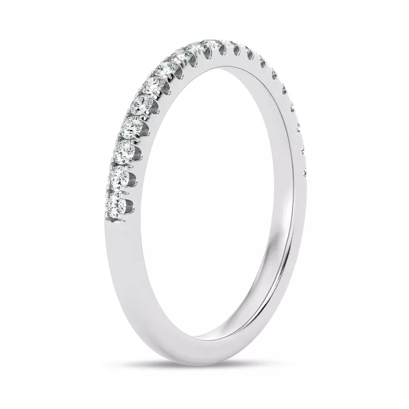 14K White Gold Tradition Pavé Lab Band (1/4 ct. tw.)