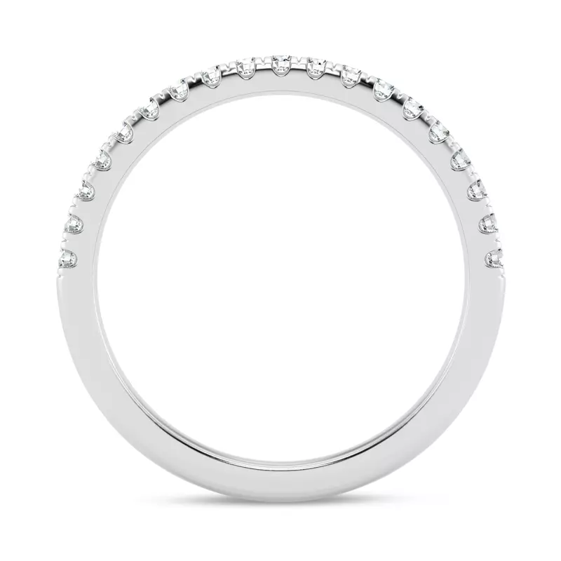 14K White Gold Tradition Pavé Lab Band (1/4 ct. tw.)