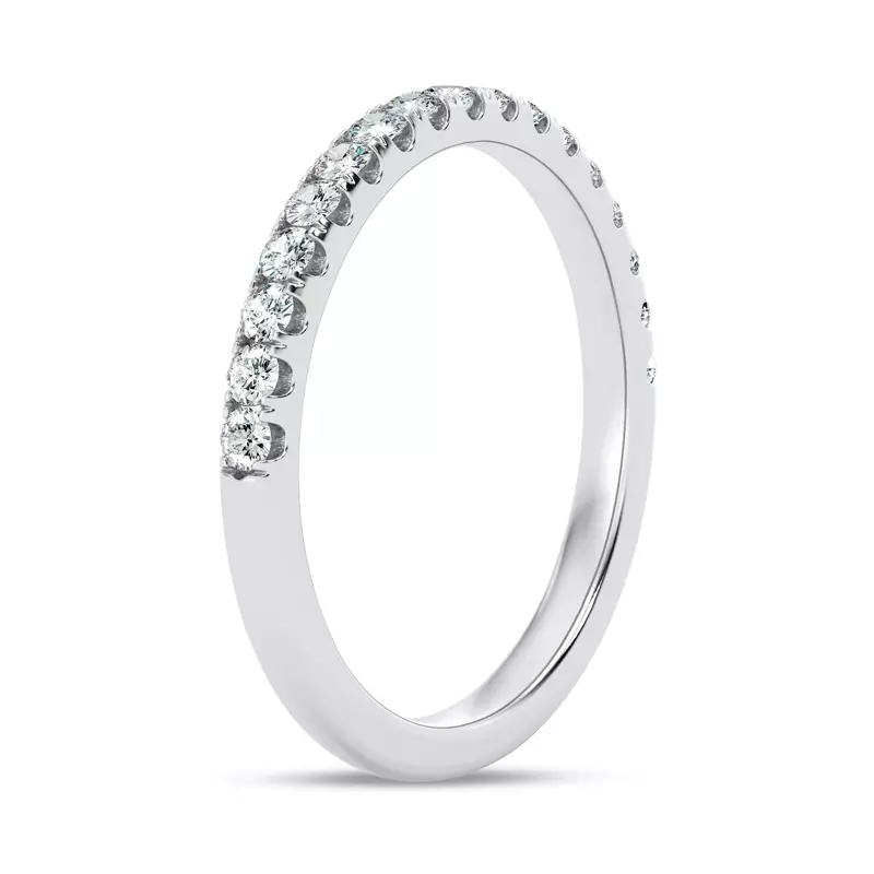 14K White Gold Tradition Pavé Lab Band (1/3 ct. tw.)