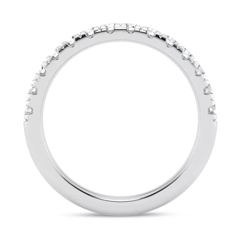 14K White Gold Tradition Pavé Lab Band (1/2 ct. tw.)