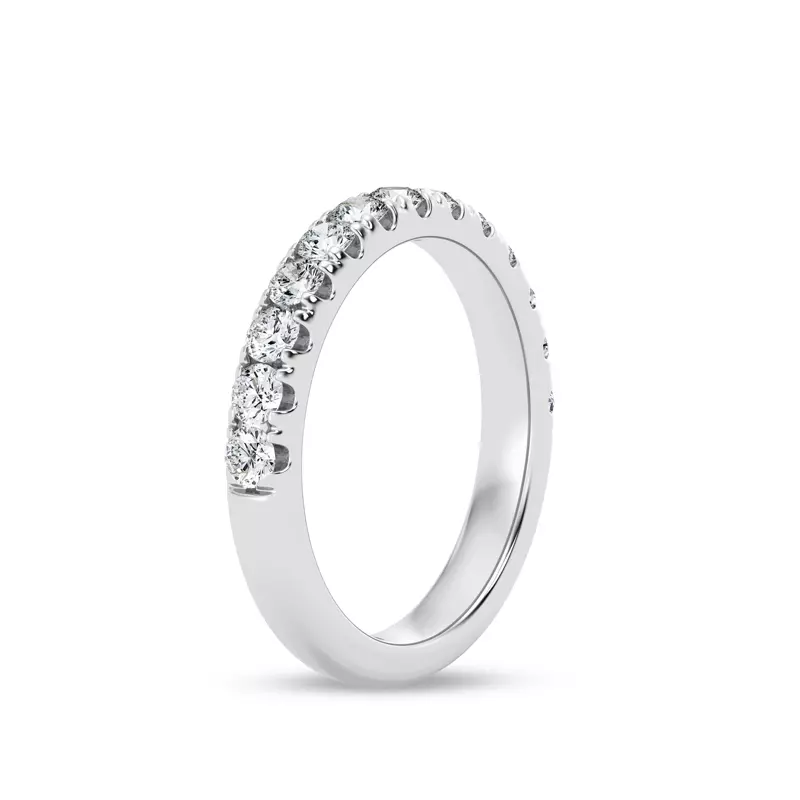 14K White Gold Tradition Pavé Lab Band (3/4 ct. tw.)