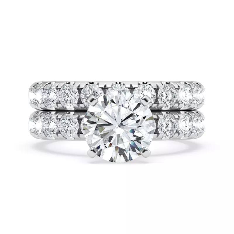 Platinum Tradition Hidden Halo Pavé Engagement Ring (1.00ct. tw.)