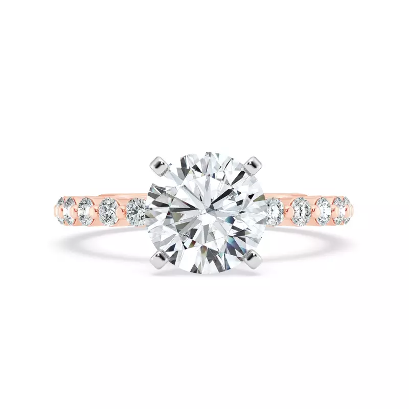 Signature Hearts & Arrows Shared Prong Engagement Ring (1/2ct. tw.)