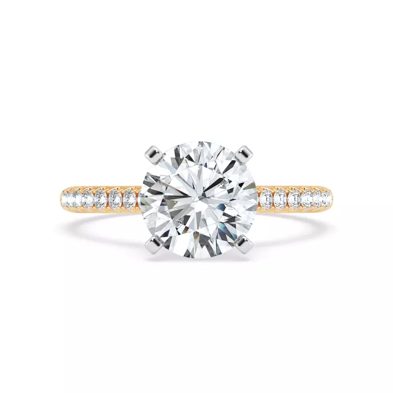 Tradition Hidden Halo Cathedral Pavé Engagement Ring (.30ct. tw.)