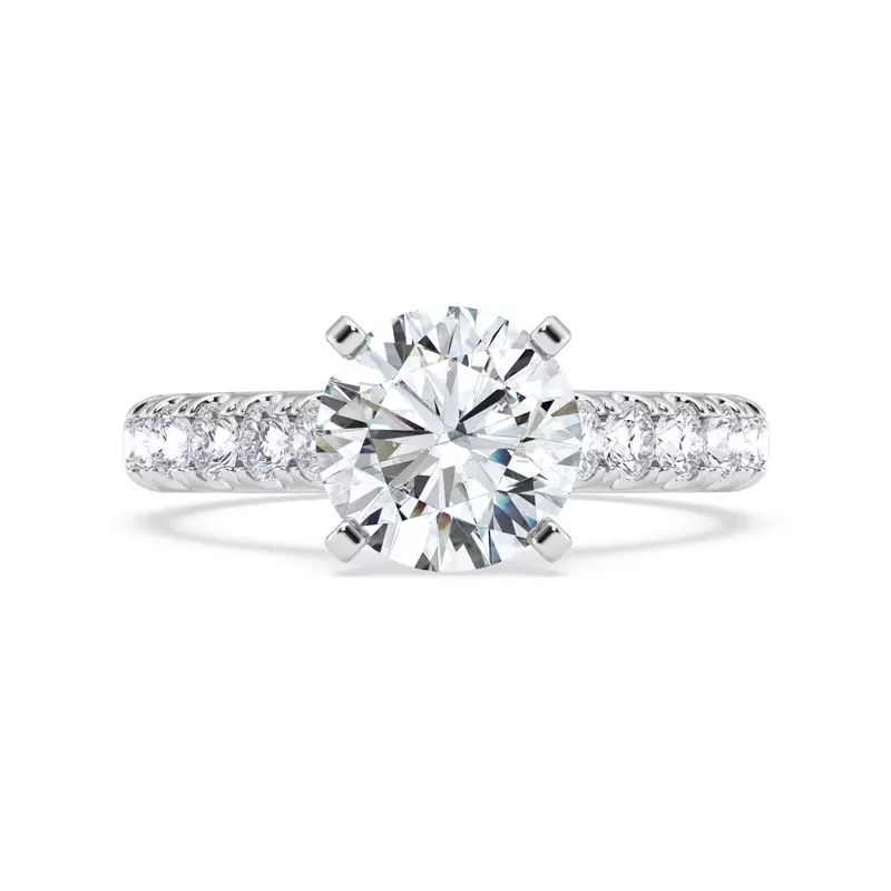 Tradition Hidden Halo Cathedral Pavé Engagement Ring (.80ct. tw.)