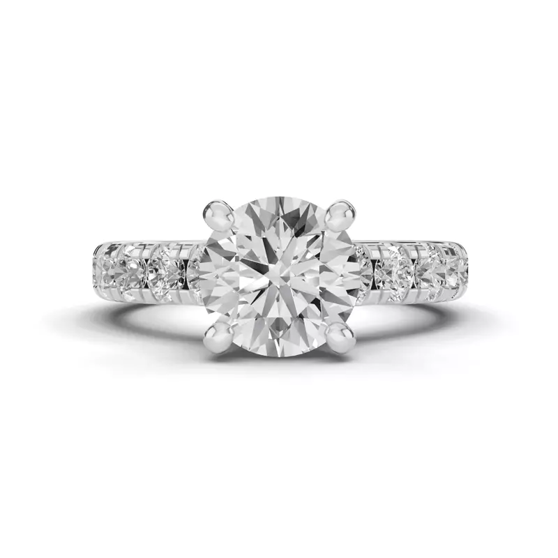 Tradition Hidden Halo Cathedral Pavé Engagement Ring (1.00ct. tw.)