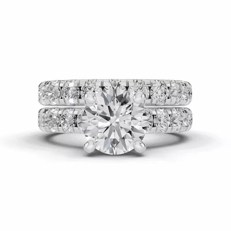Platinum Signature Hearts & Arrows Classic Hidden Halo Cathedral Engagement Ring (1.00ct. tw.)