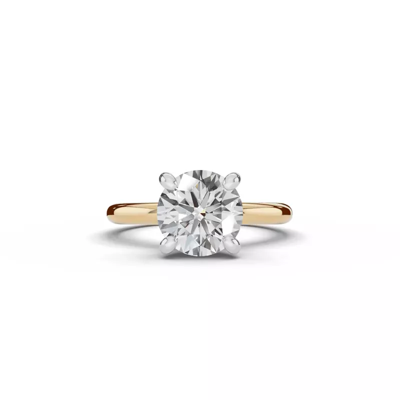 Signature Hearts & Arrows Hidden Halo Engagement Ring (2mm)