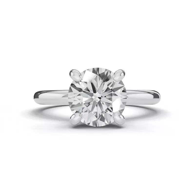 Signature Hearts & Arrows Hidden Halo Engagement Ring (2mm)