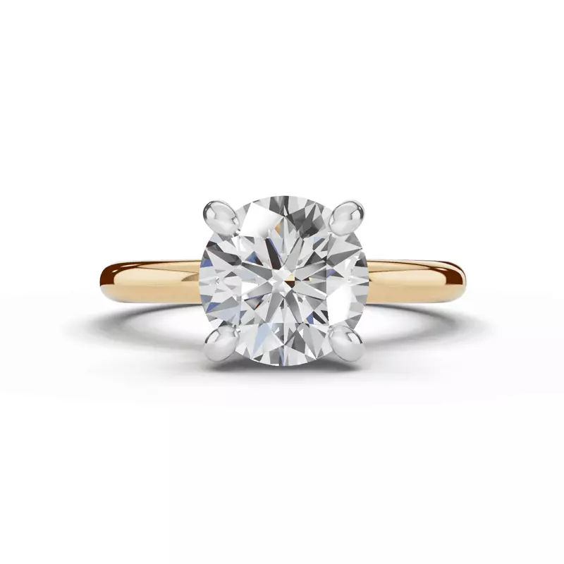 Signature Hearts & Arrows Hidden Halo Engagement Ring (2mm)