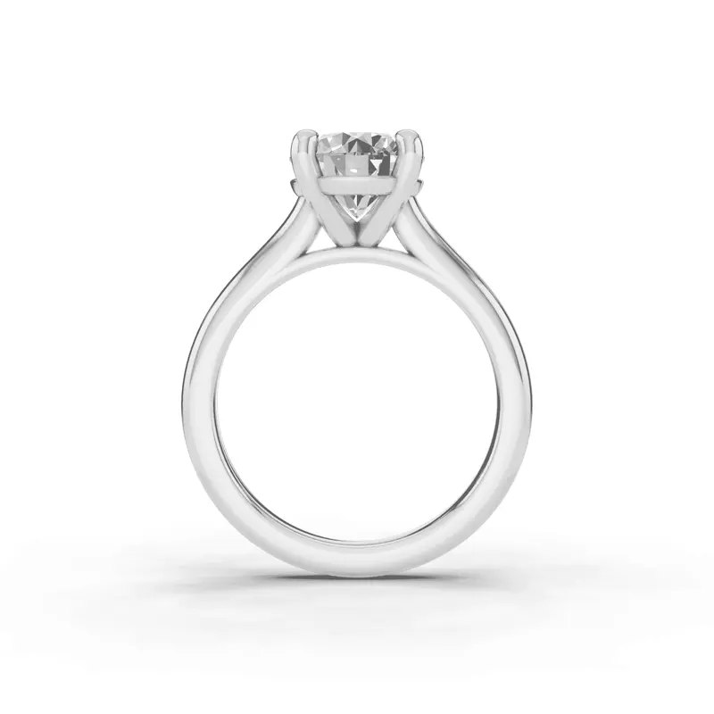 14K White Gold Tradition Cathedral Solitaire Engagement Ring (2.7mm)