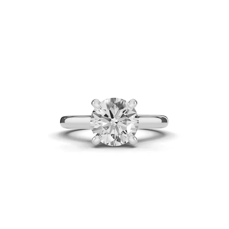 Platinum Tradition Cathedral Solitaire Engagement Ring (2.7mm)