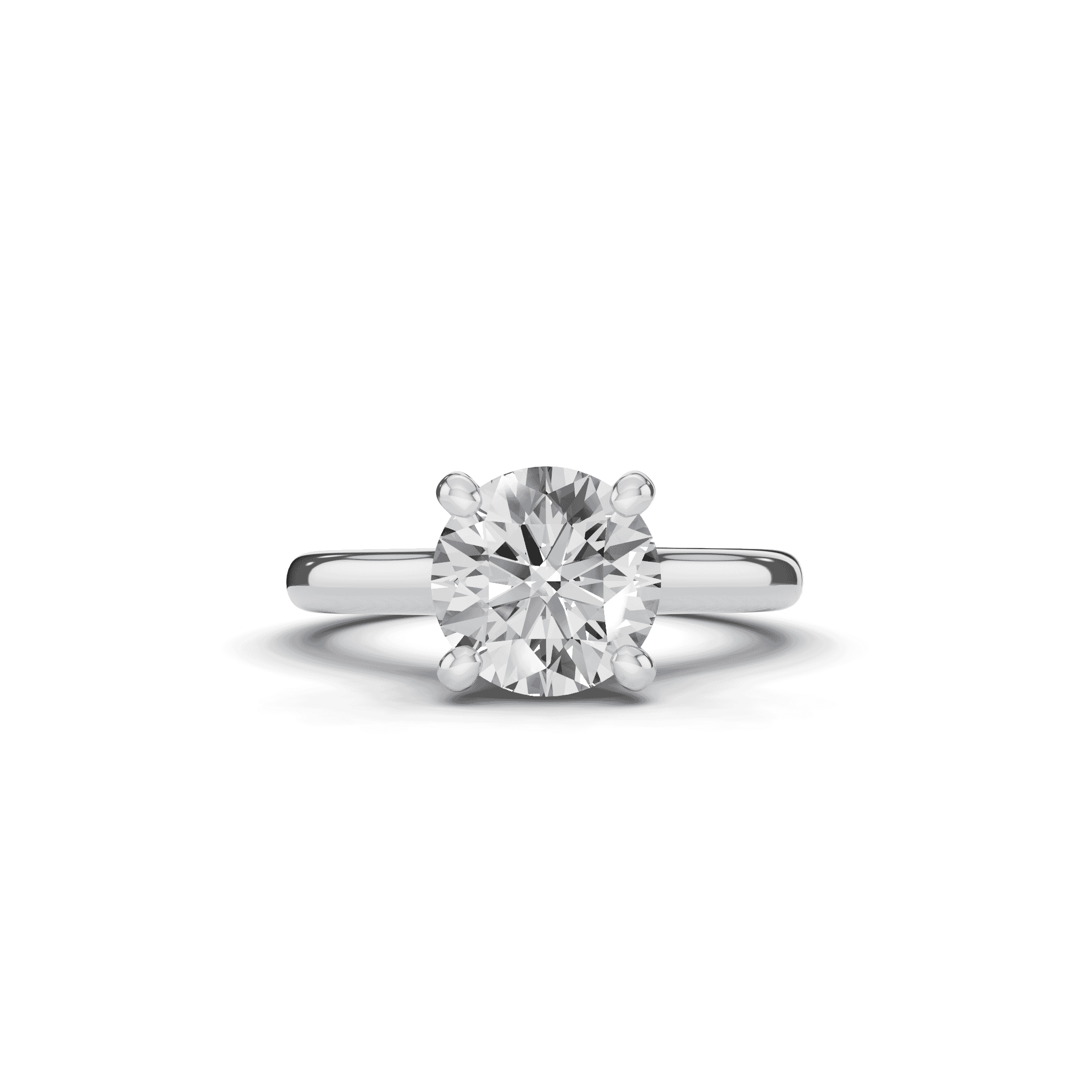 Platinum Tradition Cathedral Solitaire Engagement Ring (2.7mm)