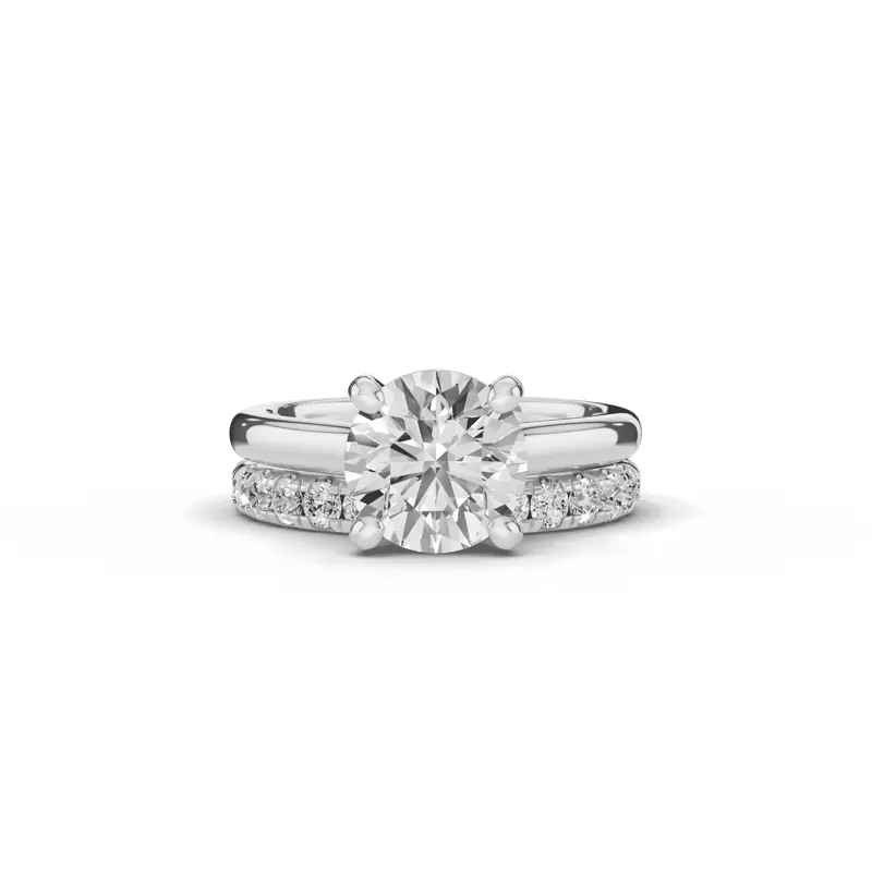 Platinum Tradition Cathedral Solitaire Engagement Ring (2.7mm)