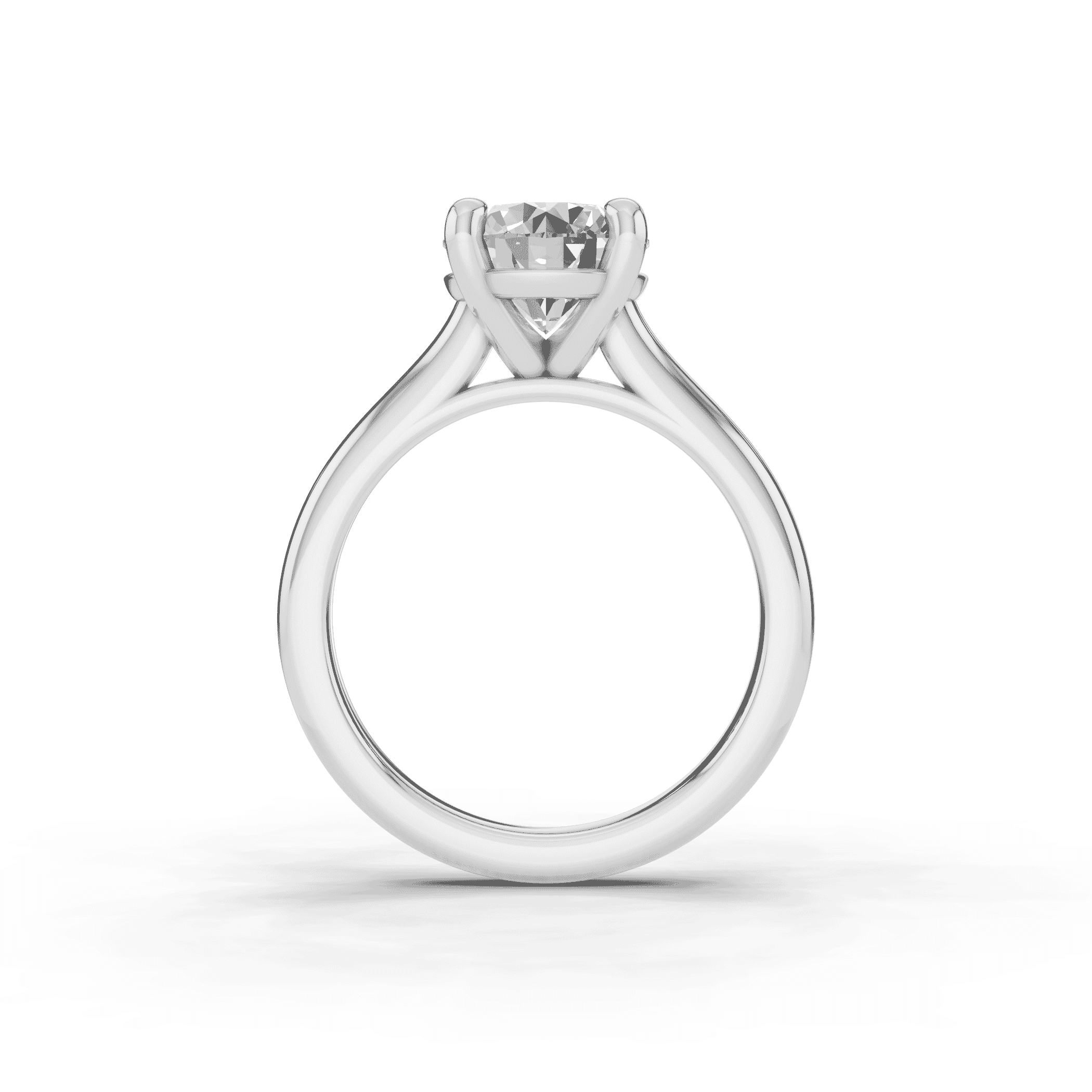 Platinum Tradition Cathedral Solitaire Engagement Ring (2.7mm)