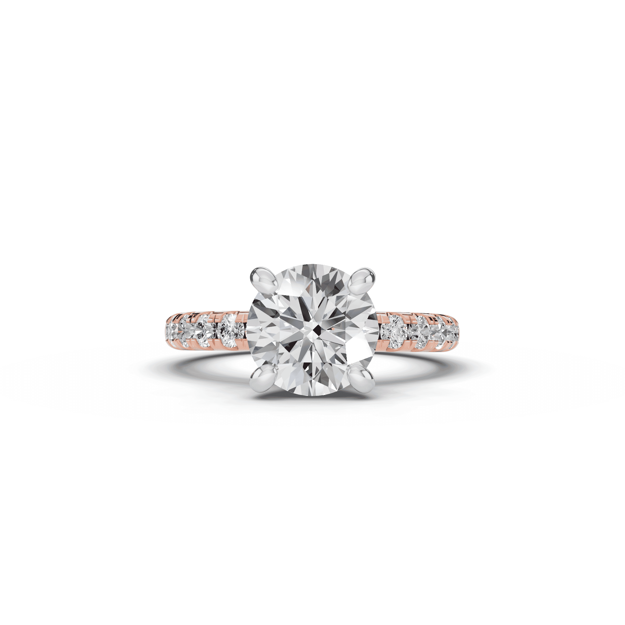 14K Rose Gold Tradition Pavé Engagement Ring (.45ct tw.)