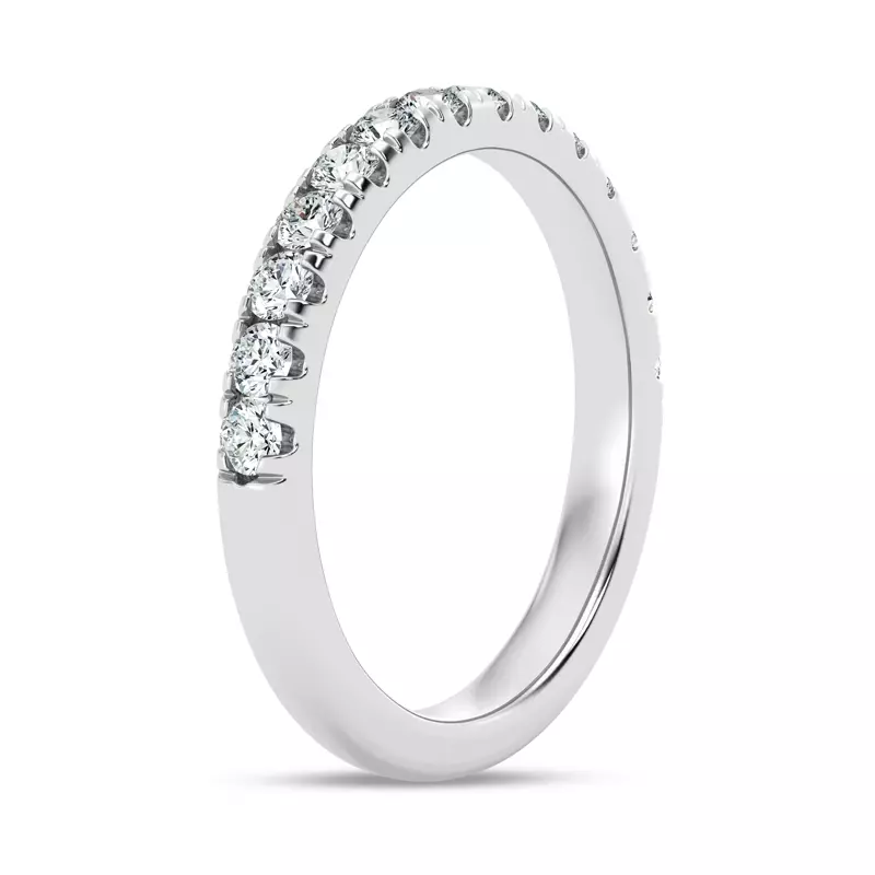 14K White Gold Tradition Pavé Band (1/2 ct. tw.)