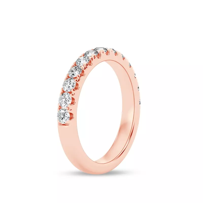18K Rose Gold Signature Hearts & Arrows Pavé Band (3/4ct. tw.)