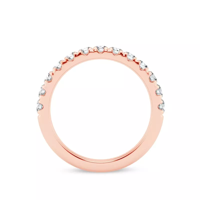 18K Rose Gold Signature Hearts & Arrows Pavé Band (3/4ct. tw.)
