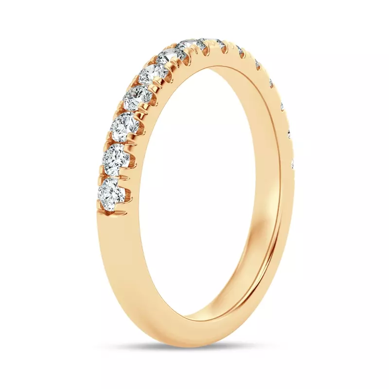 18K Yellow Gold Signature Hearts & Arrows Pavé Band (1/2ct. tw.)