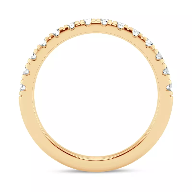 18K Yellow Gold Signature Hearts & Arrows Pavé Band (1/2ct. tw.)