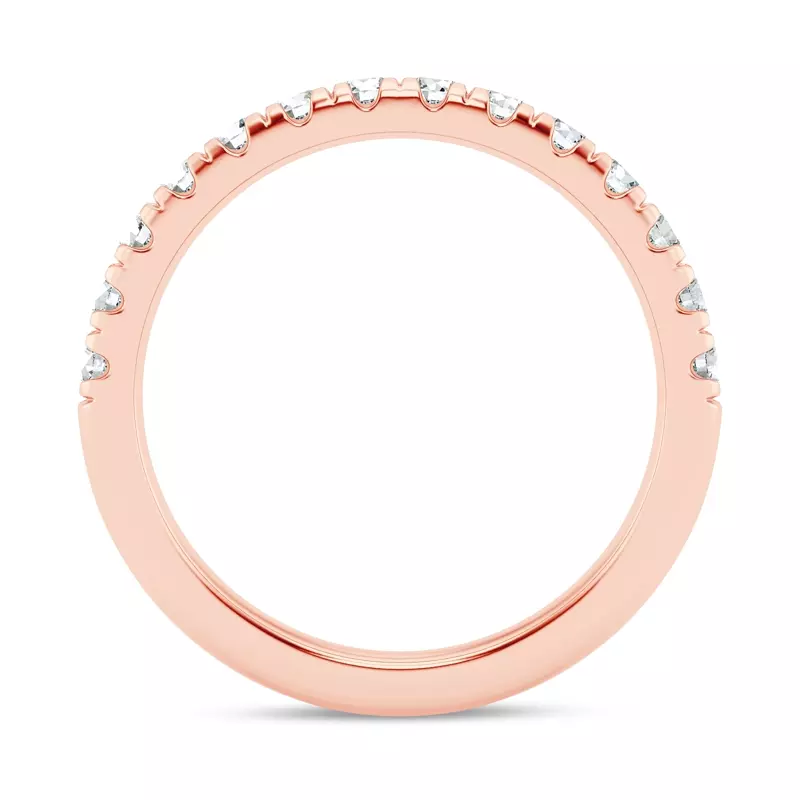 14K Rose Gold Signature Hearts & Arrows Pavé Band (1/2ct. tw.)