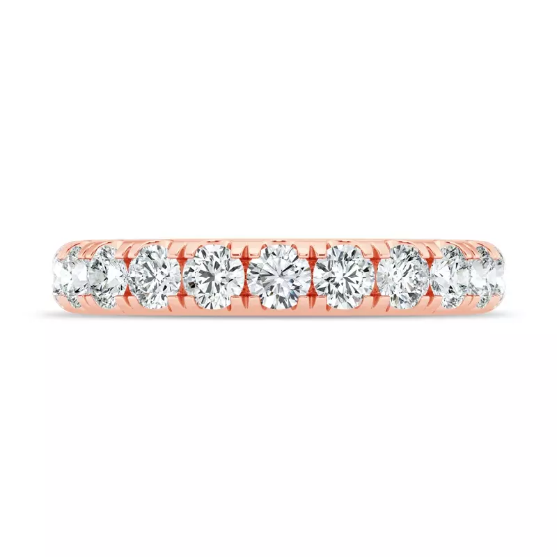 14K Rose Gold Signature Hearts & Arrows Pavé Band (1.00ct. tw.)