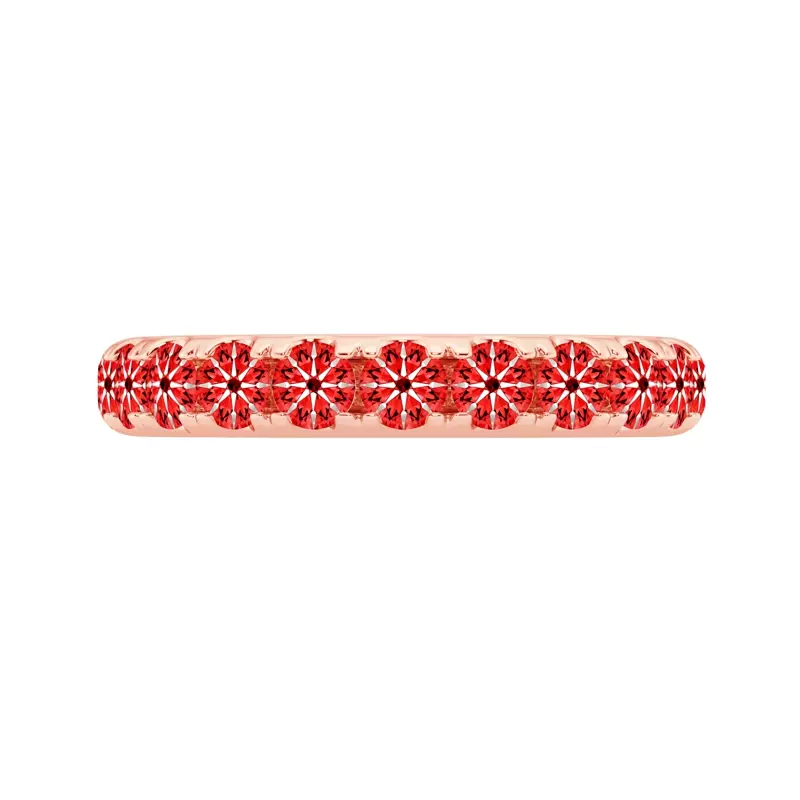 14K Rose Gold Signature Hearts & Arrows Pavé Band (1.00ct. tw.)