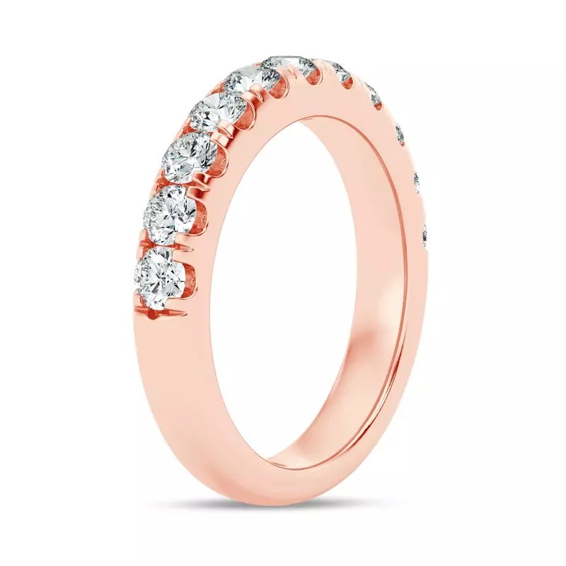 14K Rose Gold Signature Hearts & Arrows Pavé Band (1.00ct. tw.)