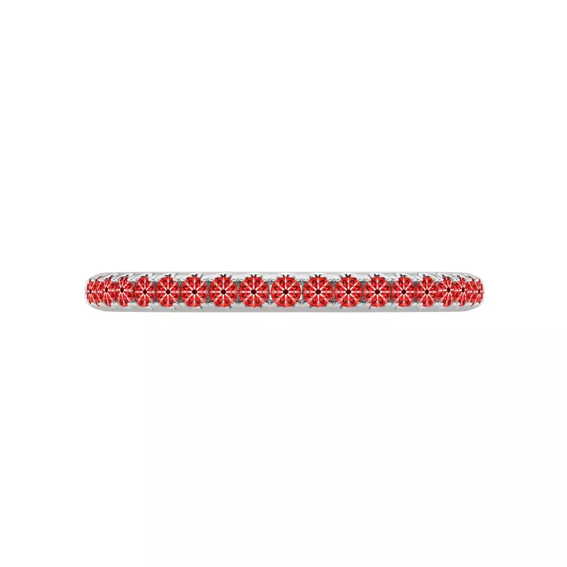 14K White Gold Signature Hearts & Arrows Pavé Band (1/4ct. tw.)