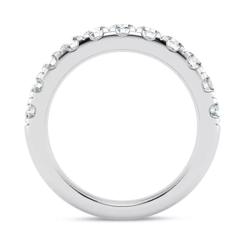 14K White Gold Signature Hearts & Arrows Pavé Band (1.00ct. tw.)