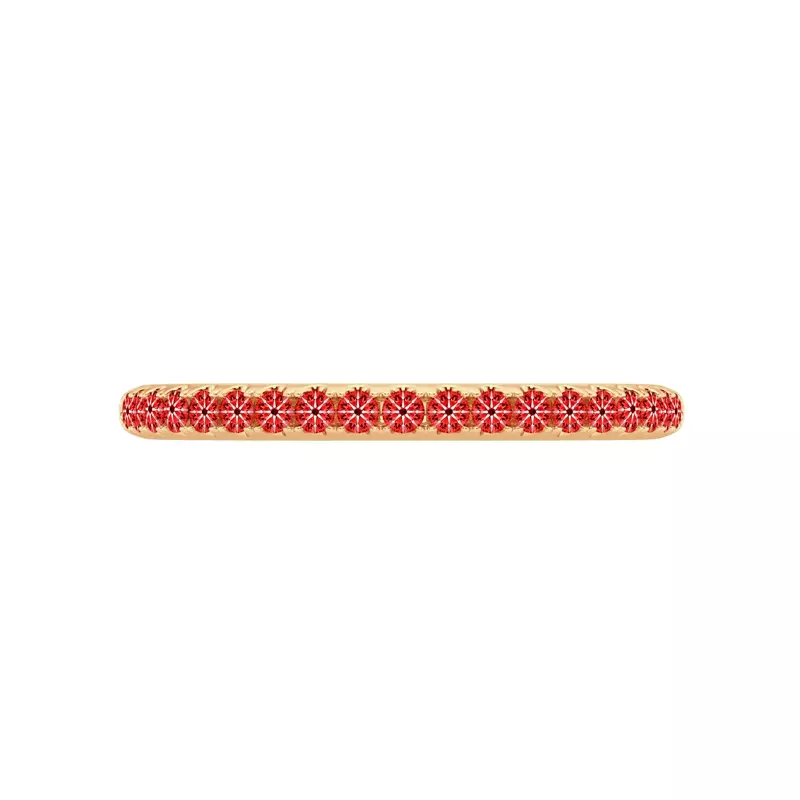 14K Yellow Gold Signature Hearts & Arrows Pavé Band (1/4ct. tw.)