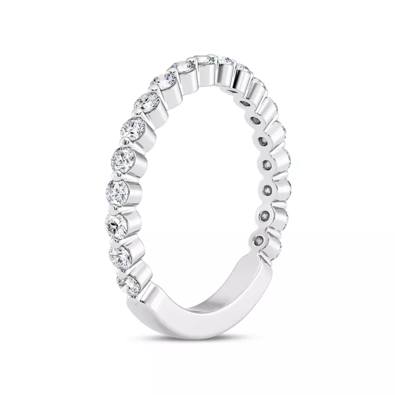 14K White Gold Tradition Shared Prong Diamond Band (1/2ct. tw.)