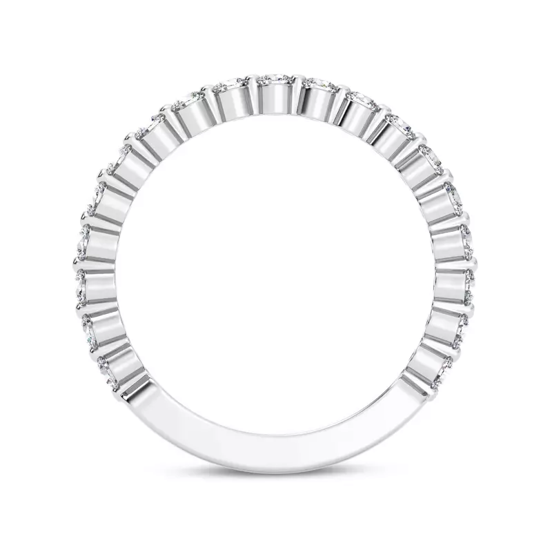 14K White Gold Tradition Shared Prong Diamond Band (1/2ct. tw.)