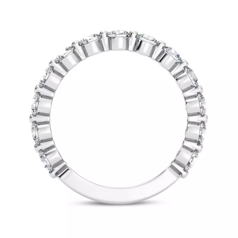 18K White Gold Signature Hearts & Arrows Shared Prong Band (1.00ct. tw.)