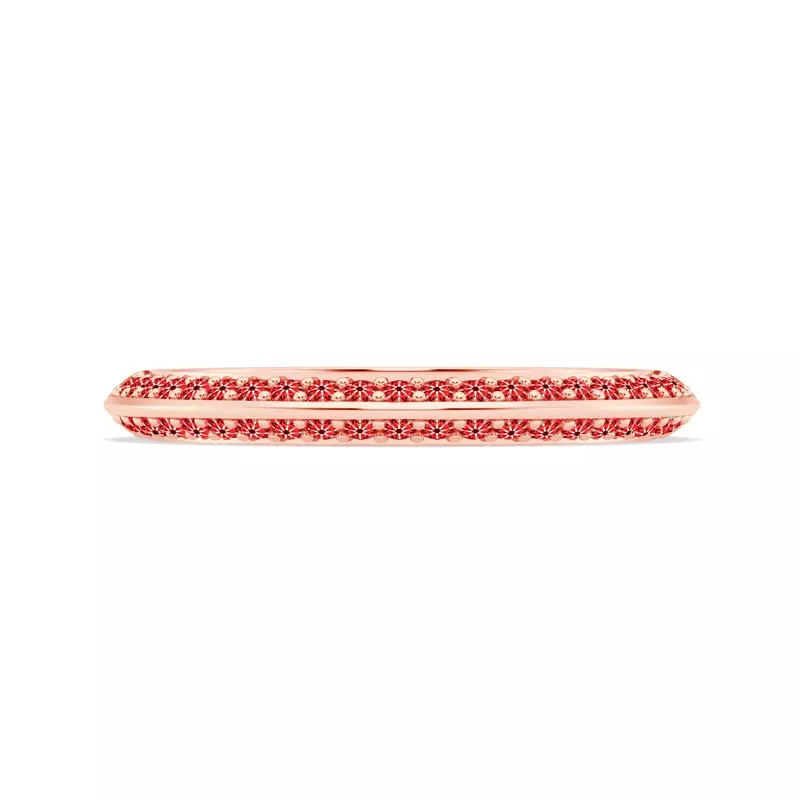 18K Rose Gold Signature Hearts & Arrows Knife-Edge Band