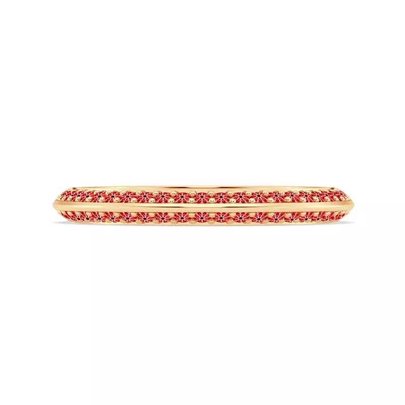 14K Yellow Gold Signature Hearts & Arrows Knife-Edge Band