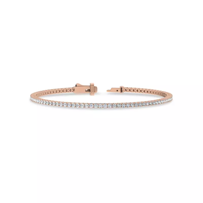 18K Yellow Gold Four-Prong Lab Diamond Tennis Bracelet (2 ct. tw.) - 6.5 In.
