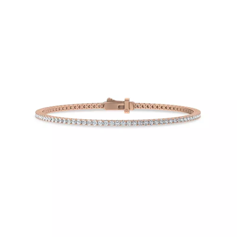 18K Yellow Gold Four-Prong Lab Diamond Tennis Bracelet (2 ct. tw.)