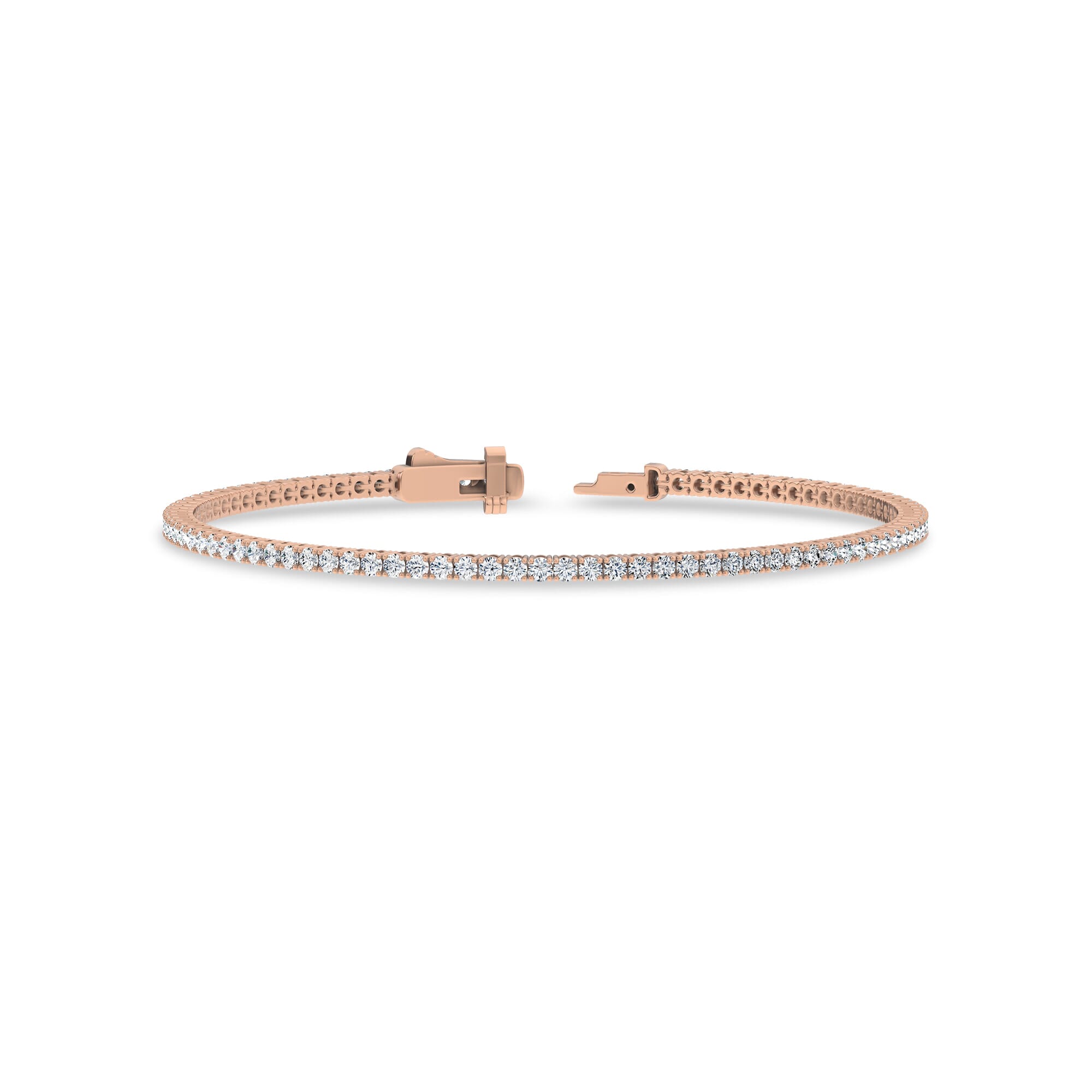18K Yellow Gold Four-Prong Lab Diamond Tennis Bracelet (2 ct. tw.)