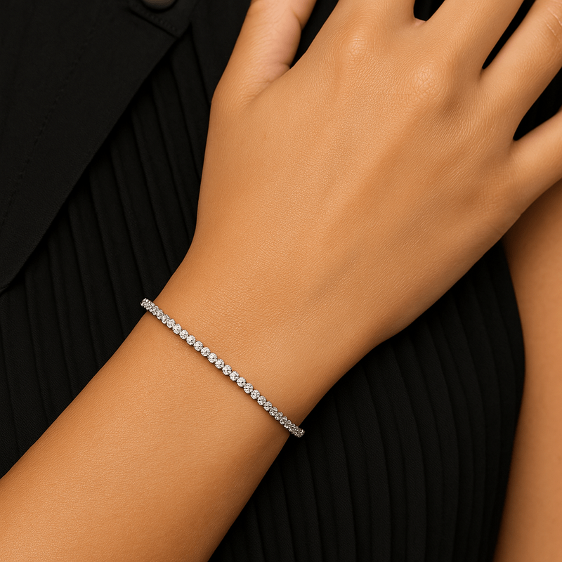 18K Yellow Gold Four-Prong Lab Diamond Tennis Bracelet (2 ct. tw.)